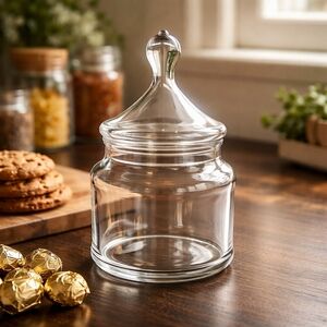 Princess House Apothocary Jar/Lid: Circa 70s